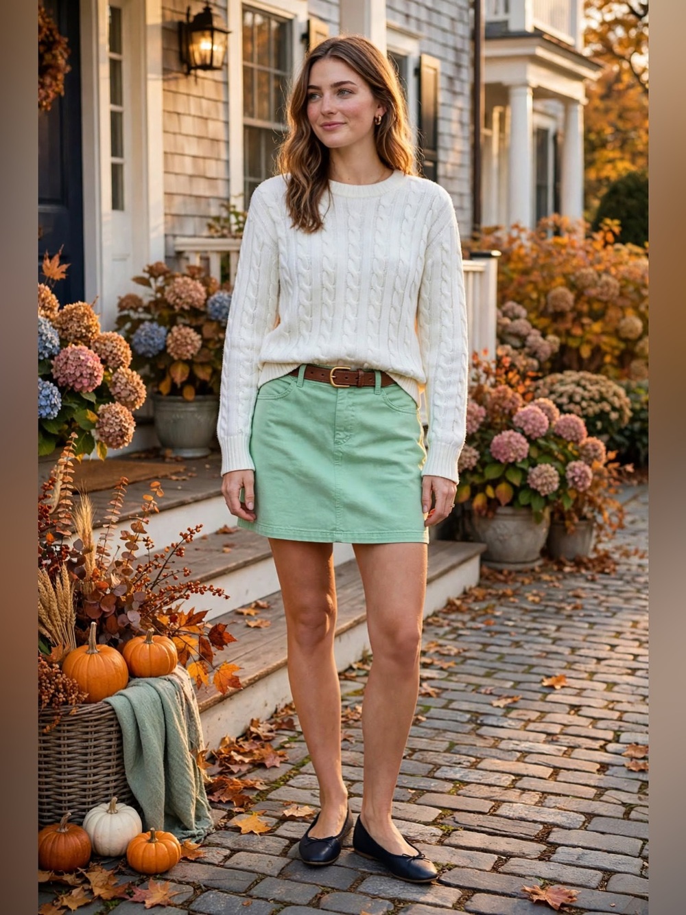 Vineyard Vines Green Cotton Chino Skirt 6 Mini Preppy Whale Logo Twill 18"